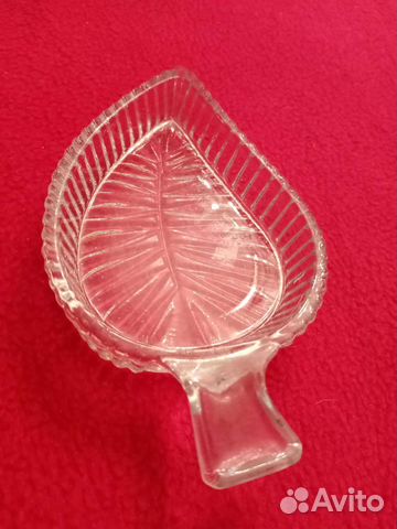 Конфетница, розетка советская в виде листа