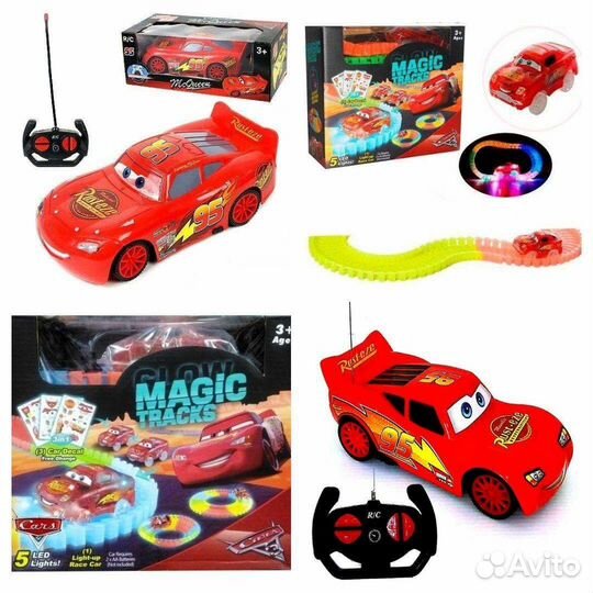 Тачки маквин на радиоуправлении мэджик трек