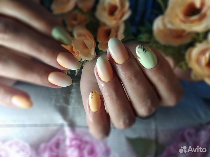 Маникюр, наращивание, педикюр, гель лак, укреплени