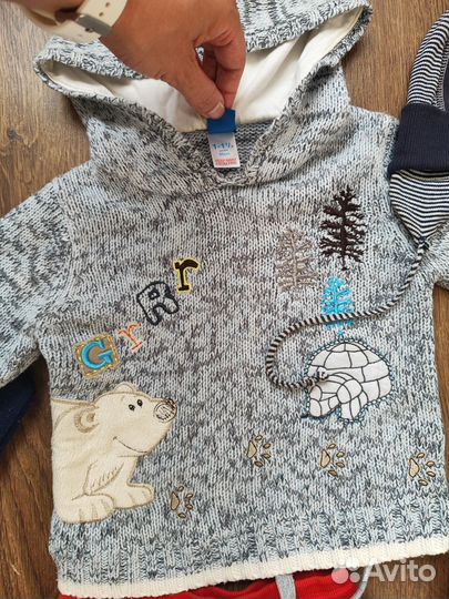 Пакет тёплых вещей на мальчика 80,86,92