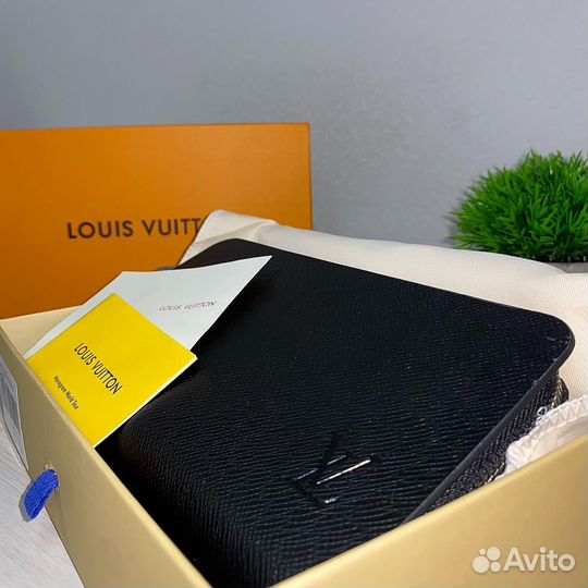 Портмоне мужской натуральная кожа Luis Vuitton