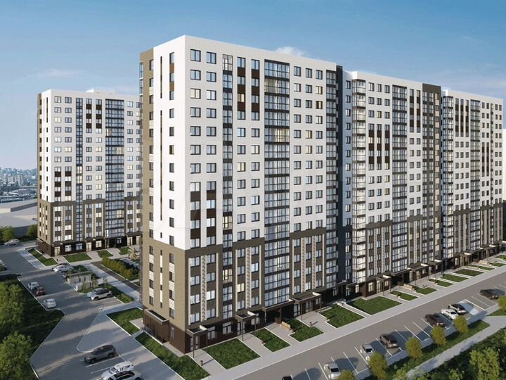 2-к. квартира, 68,8 м², 15/16 эт.