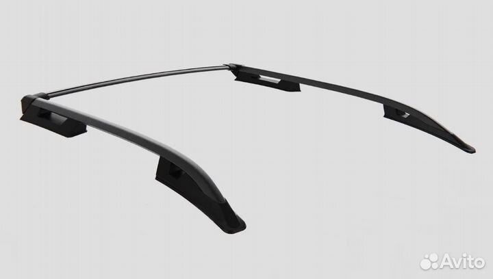 Рейлинги с поперечиной mitsubishi L200 15+ черные