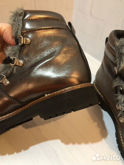 Кожанные ботинки Франция 40 Весна Осень