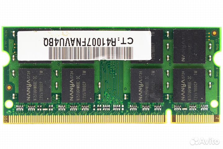 Sodimm DDR2 1G 667мгц Netlist NL8126426407F-D53MIB