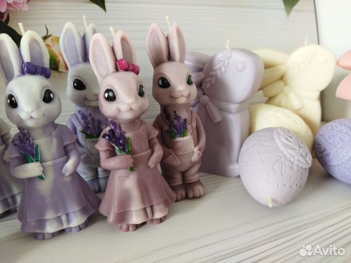 Свечи зайчики