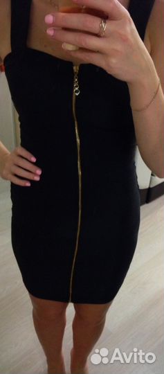 Сарафан на молнии чёрный