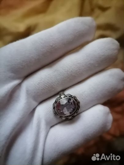 Серебряное кольцо с александритом