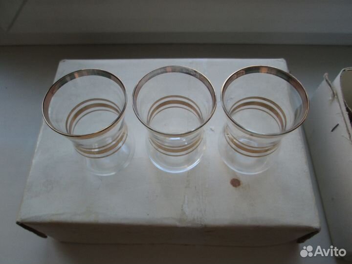 Рюмки стопки СССР 12 шт Золото набор для дома
