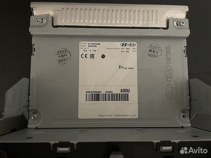 Головное устройство hyundai solaris 2