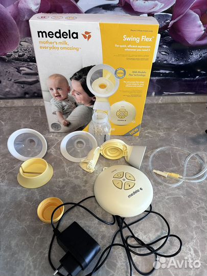 Молокоотсос medela swing flex электрический