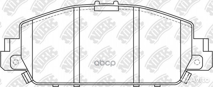 Колодки тормозные передние PN28005 NiBK