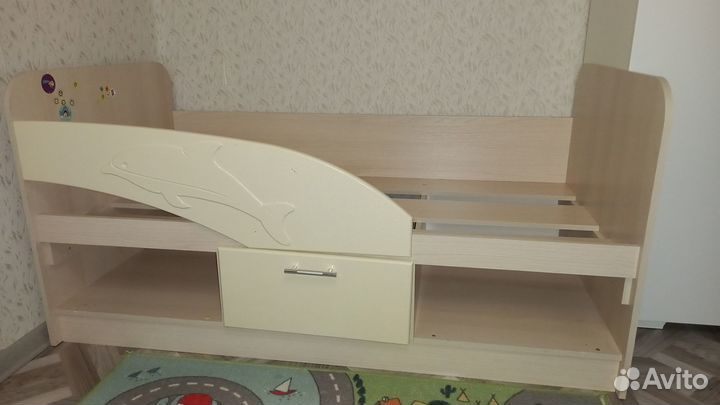 Детская кровать от 3 лет с бортиками
