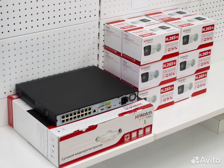 Уличные ip видеокамеры HiWatch 4Mpx и регистратор