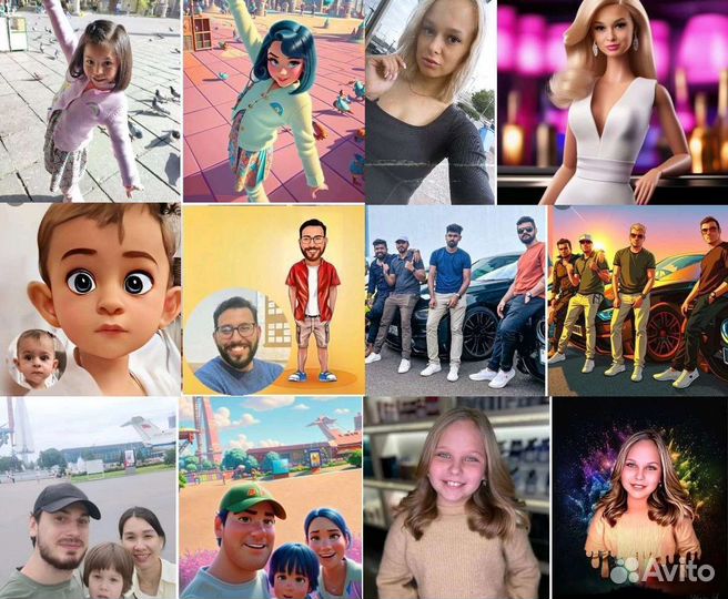 Фотфотошоп фотосессия нейросетью шарж фотомонтаж