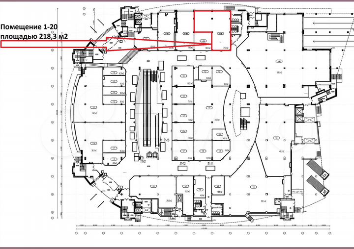 Торговая площадь от собственника трц июнь,218.3 м²
