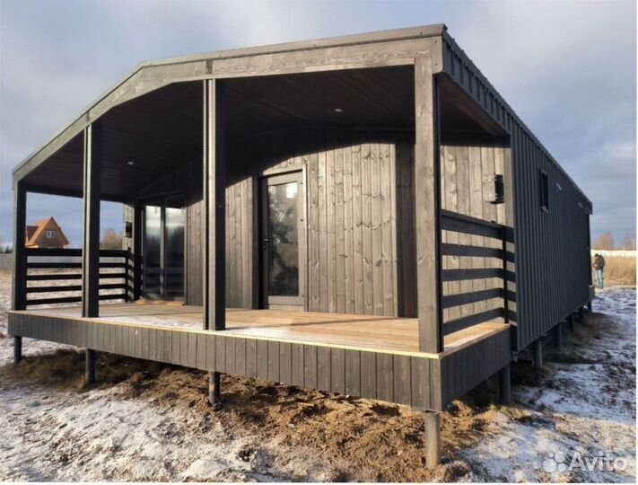 Каркасный всесезонный дом с доставкой 75 м кв, арт. гл-2780