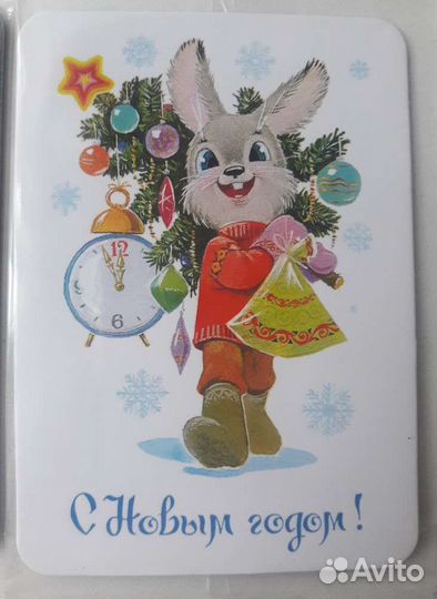 Магнит С Новым Годом в стиле СССР