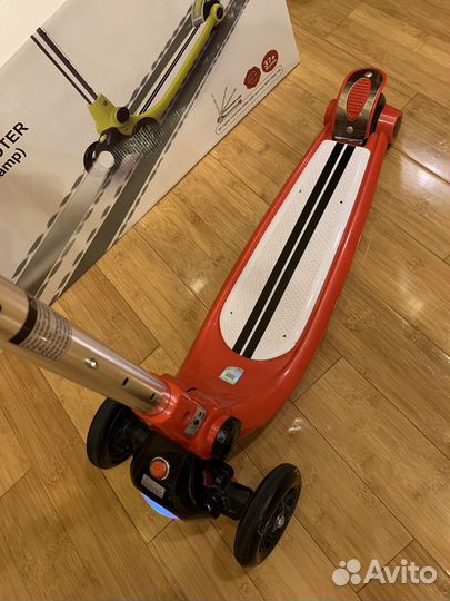 Самокат складной с фарой Rastar