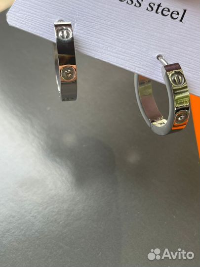 Серьги cartier