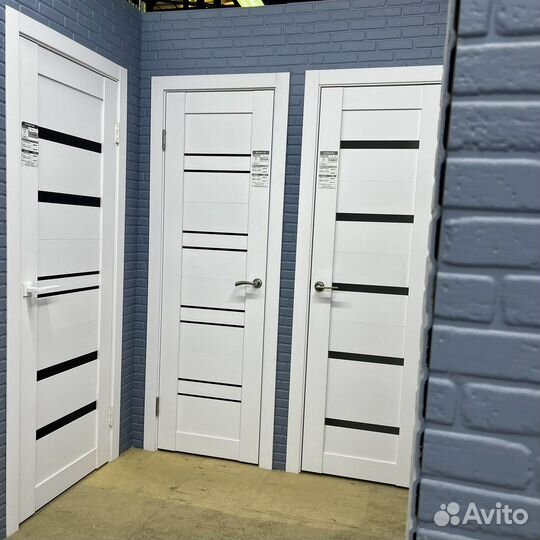 Двери межкомнатные белые новые, пвх, эмаль