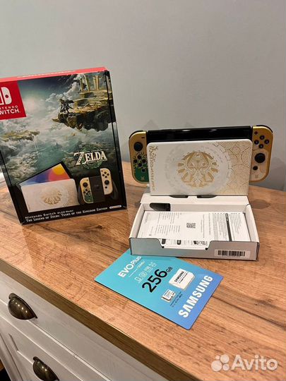 Nintendo switch oled zelda edition чип 512