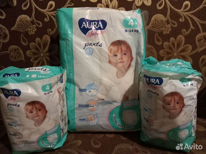 Подгузники трусики 4 Aura