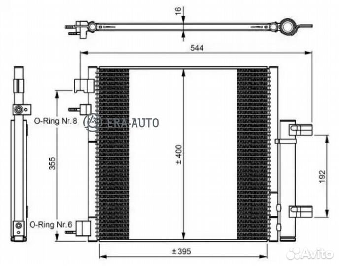 NRF 350048 Радиатор кондиционера chevrolet Spark M300 (11)