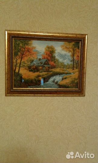 Картина вышитая