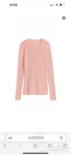 Лонгслив розовый Arket p.XS,S,M,L