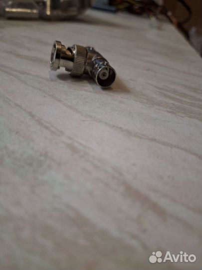 Переходник, BNC штекер - BNC 2 гнезда (BNC-T)