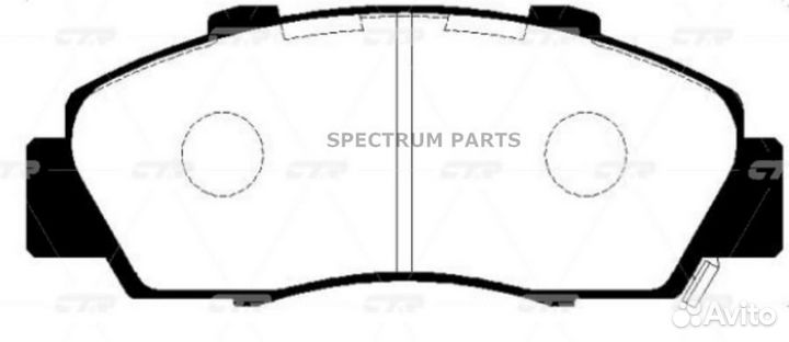 CTR GK0438 / ckkd-10 Колодки тормозные дисковые пе