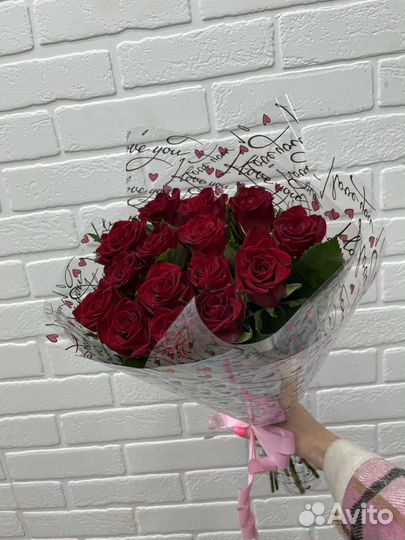 Букет свежих роз, доставка и самовывоз