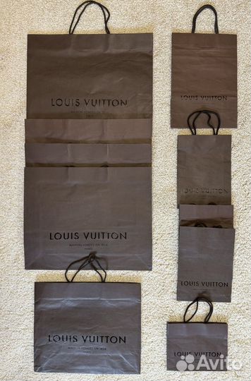 Пакеты, коробки Louis Vuitton, Gucci, цум и др