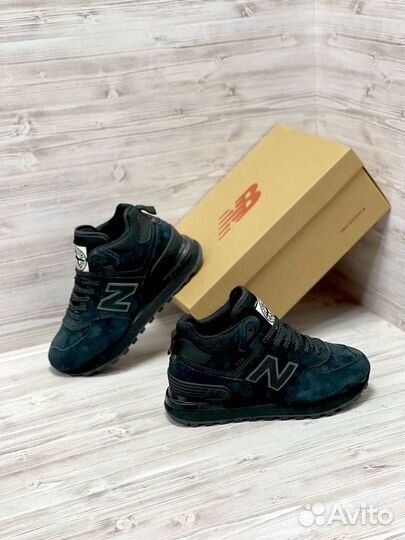 Кроссовки New Balance 574 Stone Island с мехом