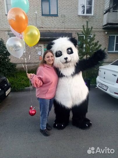 Панда Джамбо поздравление,аниматор,ростовая кукла