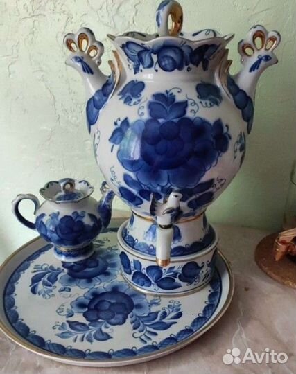 Чайный набор гжель