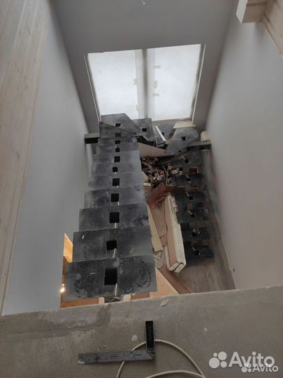 Отделка жб лестницы деревом