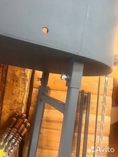 Мангал с печью под казан