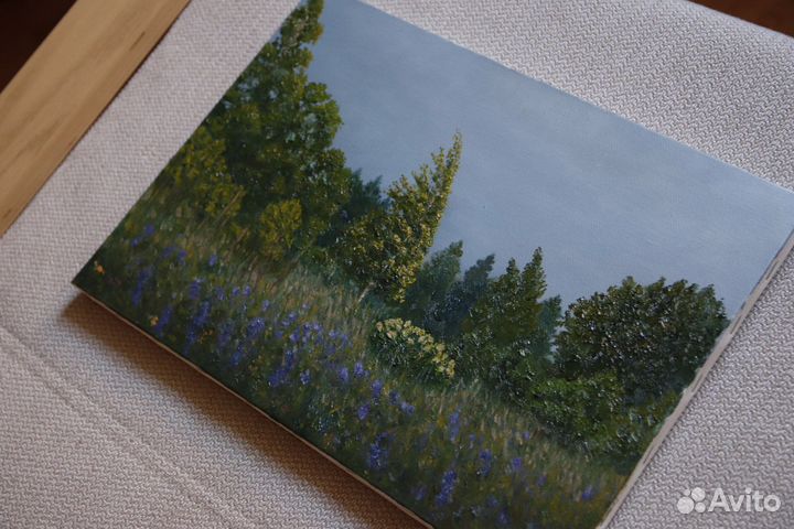 Картина маслом «Лесная опушка»