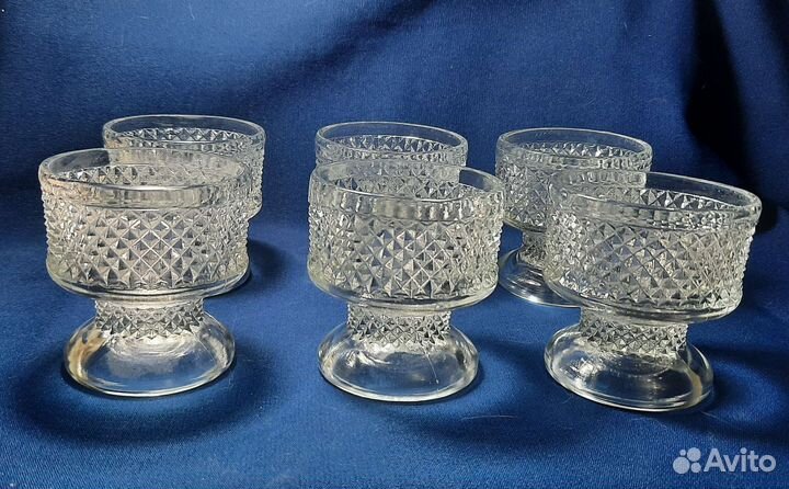 Креманки бокалы винтаж Чехия