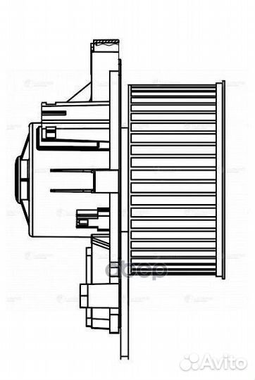 Э/вентилятор отоп. LFH2038 luzar