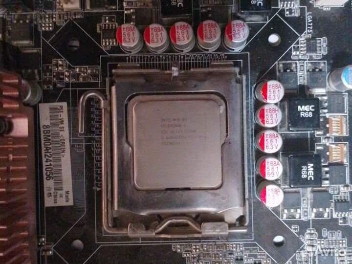 Материнская плата 775 с процессором