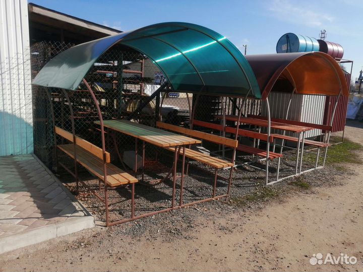 Беседка из поликарбоната