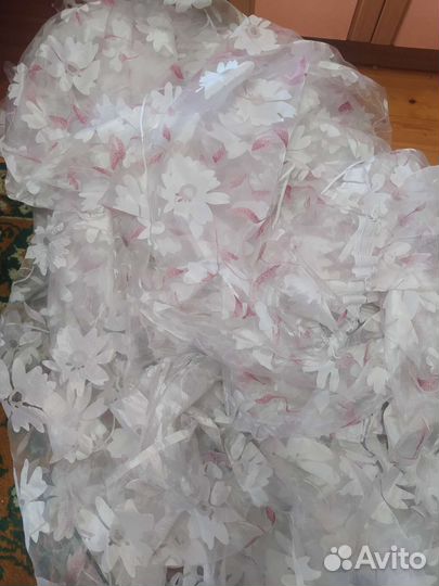 Тюль-органза для кухни (балкона)