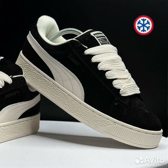 Кроссовки зимние Puma Suede XL black label