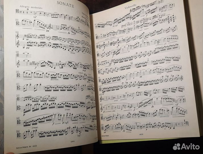Шуберт ноты для фортепиано и виолончели peters