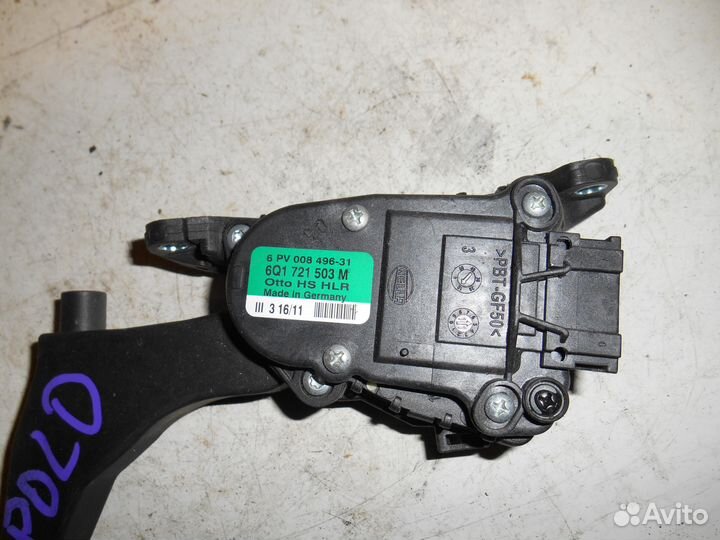 Педаль газа Volkswagen Polo sed Rus
