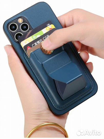 Магнитный держатель для карт с подставкой Magsafe