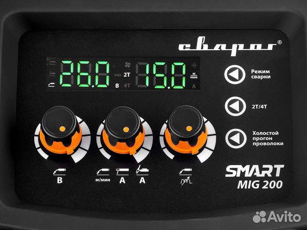 Сварочный полуавтомат Real Smart MIG 200 Black